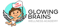 Glowing brains logo